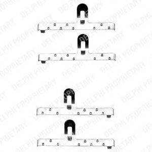 DELPHI LX0071 Комплектуючі, колодки дискового гальма