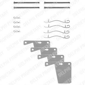 DELPHI LX0174 Комплектуючі, колодки дискового гальма