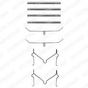 DELPHI LX0182 Комплектуючі, колодки дискового гальма