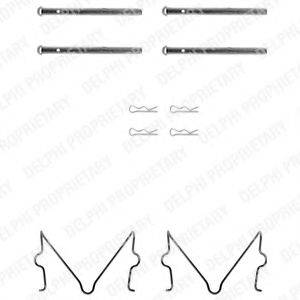 DELPHI LX0275 Комплектуючі, колодки дискового гальма