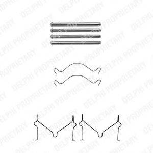 DELPHI LX0306 Комплектуючі, колодки дискового гальма
