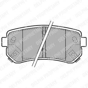 DELPHI LP1952 Комплект гальмівних колодок, дискове гальмо