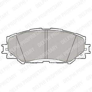 DELPHI LP2002 Комплект гальмівних колодок, дискове гальмо