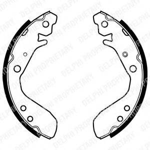 DELPHI LS1984 Комплект гальмівних колодок