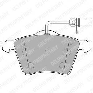 DELPHI LP2021 Комплект гальмівних колодок, дискове гальмо