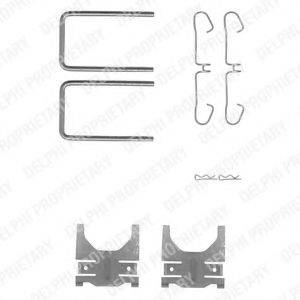 DELPHI LX0217 Комплектуючі, колодки дискового гальма