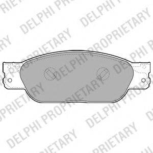DELPHI LP2020 Комплект гальмівних колодок, дискове гальмо