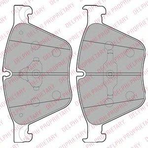 DELPHI LP2210 Комплект гальмівних колодок, дискове гальмо