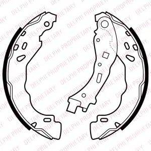 DELPHI LS2065 Комплект гальмівних колодок