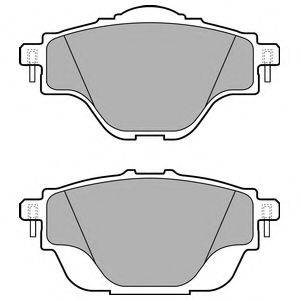DELPHI LP2509 Комплект гальмівних колодок, дискове гальмо