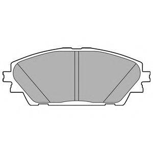 DELPHI LP2701 Комплект гальмівних колодок, дискове гальмо