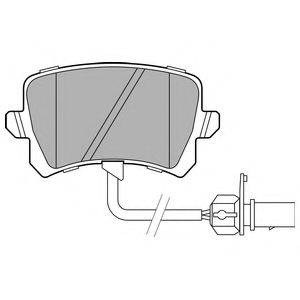 DELPHI LP3141 Комплект гальмівних колодок, дискове гальмо