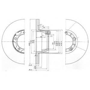 DELPHI BG2163 гальмівний диск