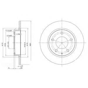 DELPHI BG2806 гальмівний диск