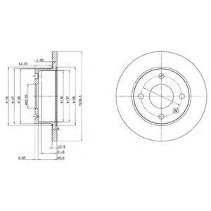 DELPHI BG2375 гальмівний диск