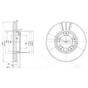 DELPHI BG2423 гальмівний диск