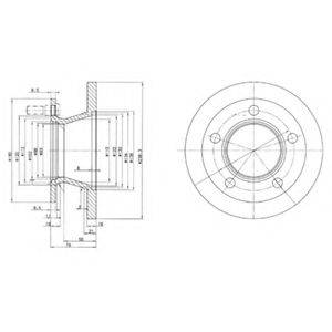 DELPHI BG2494 гальмівний диск