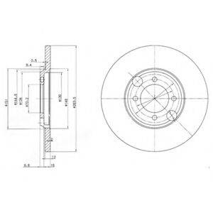 DELPHI BG2508 гальмівний диск