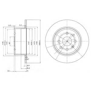 DELPHI BG2637 гальмівний диск