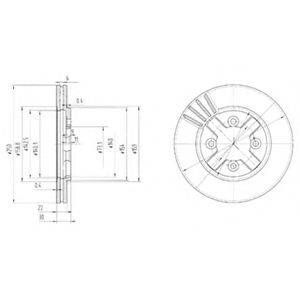 DELPHI BG2685 гальмівний диск