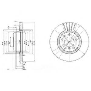 DELPHI BG3039 гальмівний диск