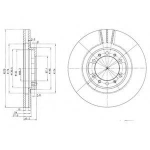 DELPHI BG3099 гальмівний диск