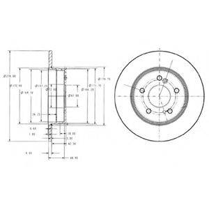 DELPHI BG3326 гальмівний диск