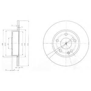 DELPHI BG3840 гальмівний диск