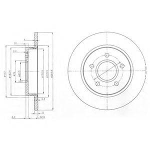 DELPHI BG3896 гальмівний диск