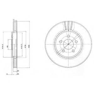 DELPHI BG4000 гальмівний диск