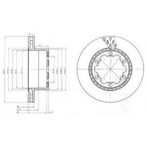 DELPHI BG9015 гальмівний диск