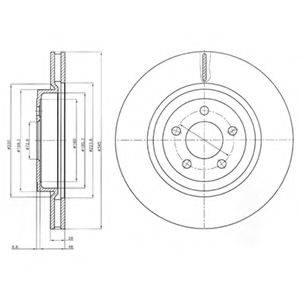 DELPHI BG9050 гальмівний диск