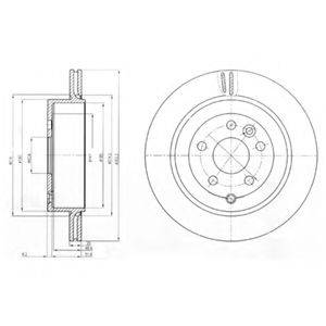 DELPHI BG4125 гальмівний диск