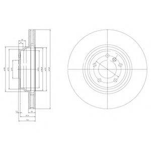 DELPHI BG9019 гальмівний диск