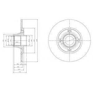 DELPHI BG9033RS гальмівний диск