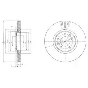 DELPHI BG4150 гальмівний диск