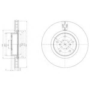 DELPHI BG9055 гальмівний диск