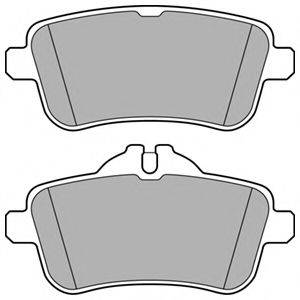 DELPHI LP3159 Комплект гальмівних колодок, дискове гальмо
