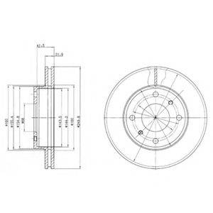 DELPHI BG2395 гальмівний диск