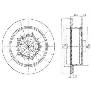 DELPHI BG2662 гальмівний диск