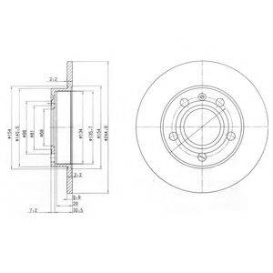 DELPHI BG2753C гальмівний диск