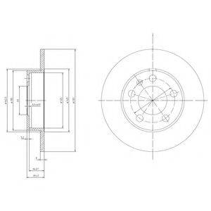 DELPHI BG3034C гальмівний диск