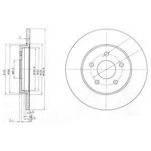 DELPHI BG3663C гальмівний диск