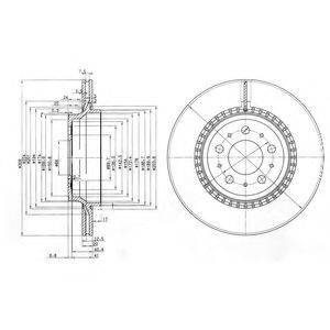 DELPHI BG3782C гальмівний диск