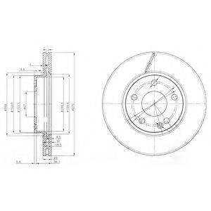 DELPHI BG3845C гальмівний диск