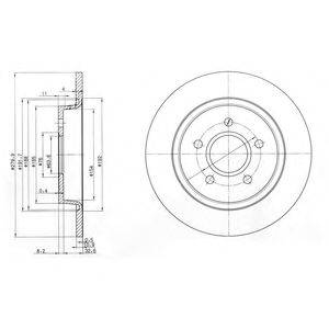 DELPHI BG3897C гальмівний диск