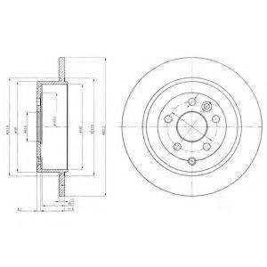 DELPHI BG4124C гальмівний диск