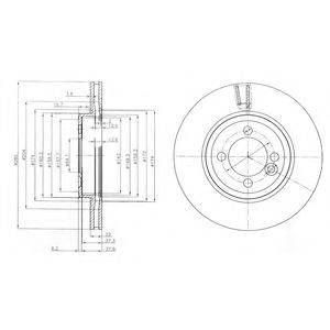 DELPHI BG4146C гальмівний диск