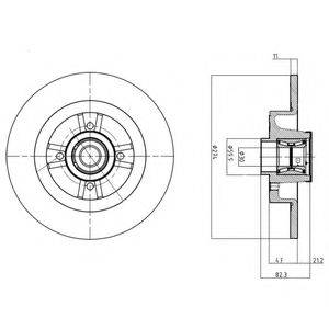 DELPHI BG9030RSC гальмівний диск