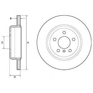 DELPHI BG4664C гальмівний диск